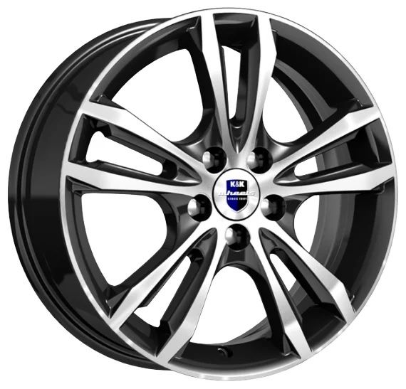 K&K SAMARA 6×16 5×112 ET40 DIA66.6 ДАРК ПЛАТИНУМ литой