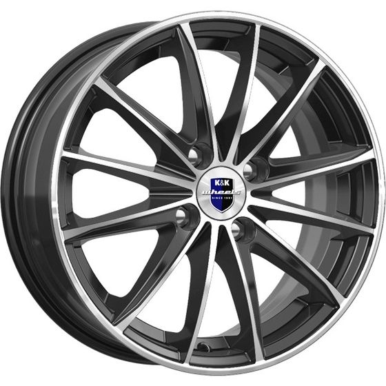 K&K ПОЙНТ БЛАНК 6×15 4×100 ET50 DIA60.1 ДАРК ПЛАТИНУМ литой K&K ПОЙНТ БЛАНК 6×15 4×100 ET50 DIA60.1 ДАРК ПЛАТИНУМ литой