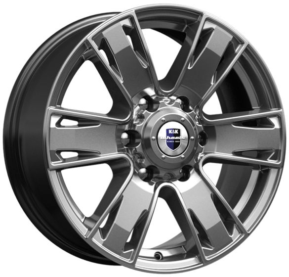 K&K СЕВЕННА 7×17 6×139.7 ET33 DIA100.1 ДАРК ПЛАТИНУМ литой