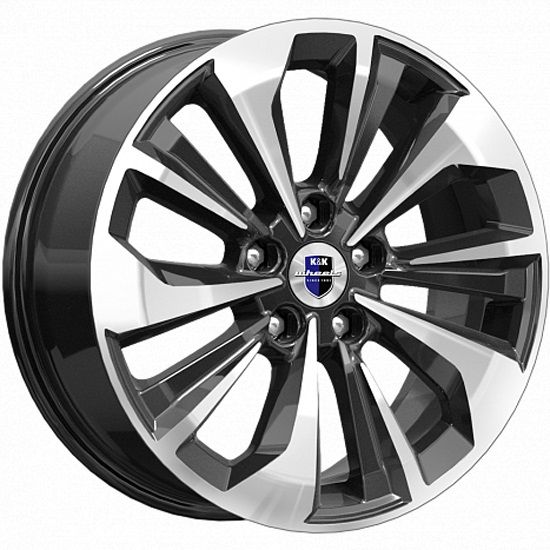 K&K АВИОР 7×17 5×114.3 ET50 DIA67.1 ДАРК ПЛАТИНУМ литой