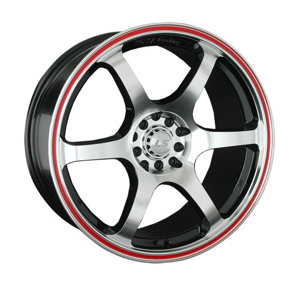 LS WHEELS LS 544 8.5×18 5×100 ET40 DIA73.1 BKFRL литой LS WHEELS LS 544 8.5×18 5×100 ET40 DIA73.1 BKFRL литой