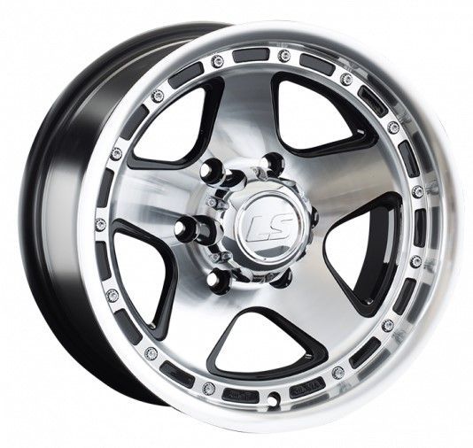 LS WHEELS LS 870 8×16 6×139.7 ET-10 DIA106.1 BKF литой LS WHEELS LS 870 8×16 6×139.7 ET-10 DIA106.1 BKF литой
