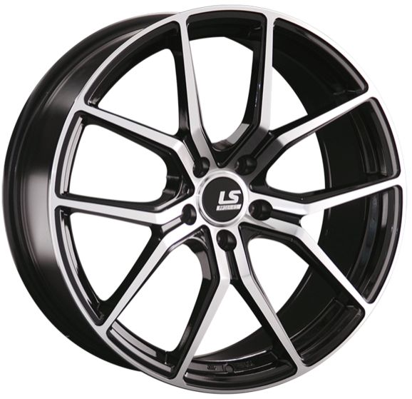 LS WHEELS LS RC47 8×18 5×112 ET40 DIA66.6 BKF литой LS WHEELS LS RC47 8×18 5×112 ET40 DIA66.6 BKF литой