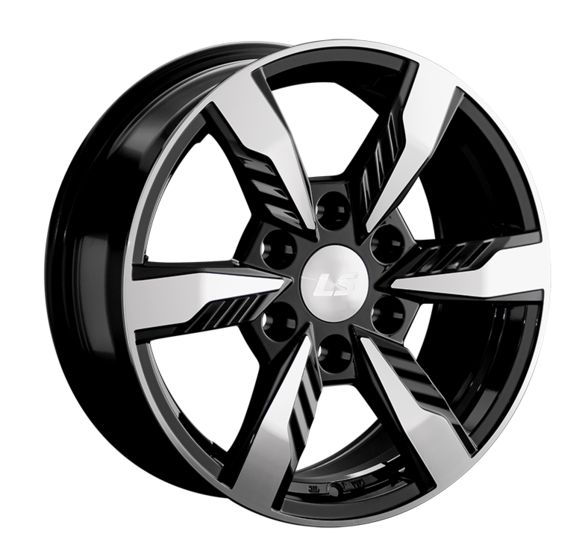 LS WHEELS LS 1301 7.5×17 6×139.7 ET30 DIA106.1 BKF литой LS WHEELS LS 1301 7.5×17 6×139.7 ET30 DIA106.1 BKF литой