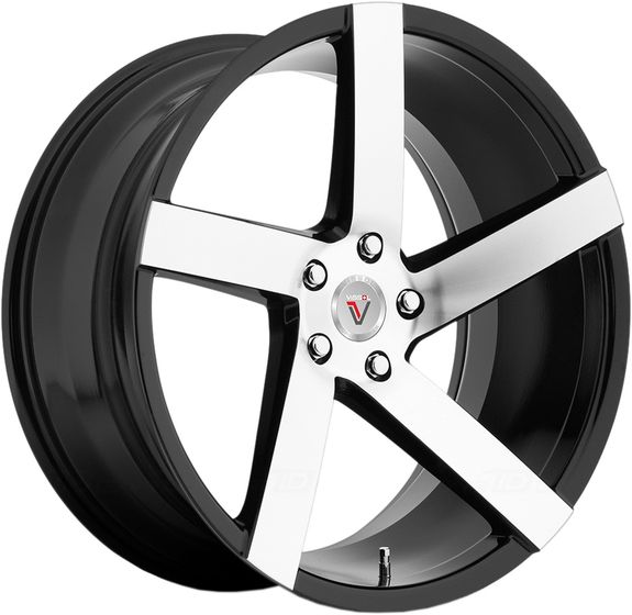 VISSOL V-080R 8.5×19 5×100 ET45 DIA57.1 BLACK-WITH-MACHINED-FACE литой