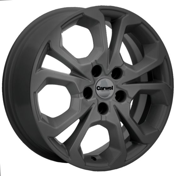 CARWEL ШИРА 1711 6.5×17 5×114.3 ET40 DIA64.1 BLACK литой