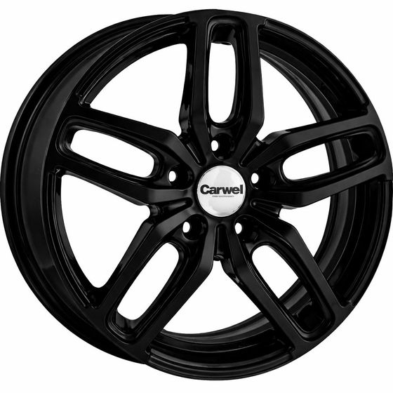 CARWEL ВИВИ 199 6.5×17 5×114.3 ET37 DIA66.6 BLACK литой