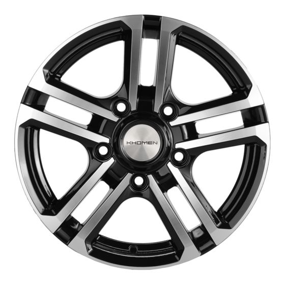KHOMEN WHEELS KHW1602 6.5×16 5×139.7 ET35 DIA98.5 BLACK литой