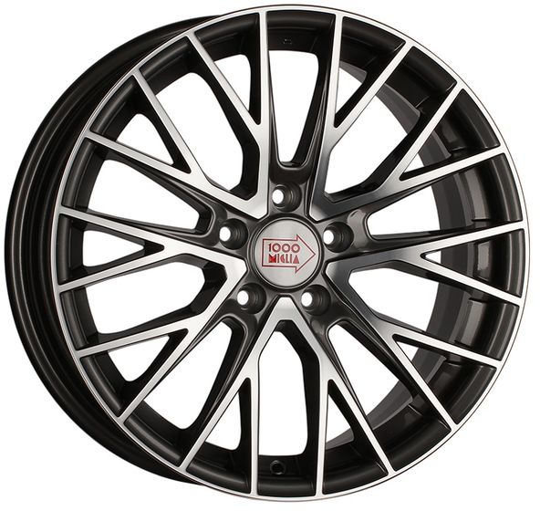 1000 MIGLIA MM1009 8×18 5×112 ET35 DIA66.6 DARK ANTHRACITE POLISHED литой