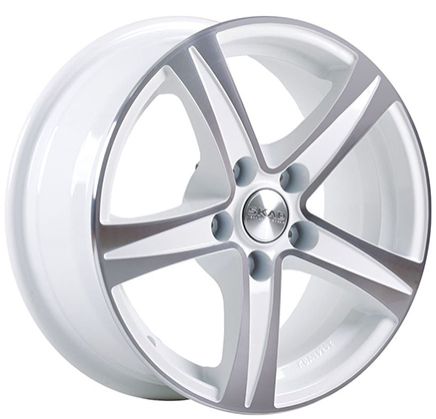 SKAD САКУРА 6.5×15 5×112 ET43 DIA57.1 АЛМАЗ БЕЛЫЙ литой